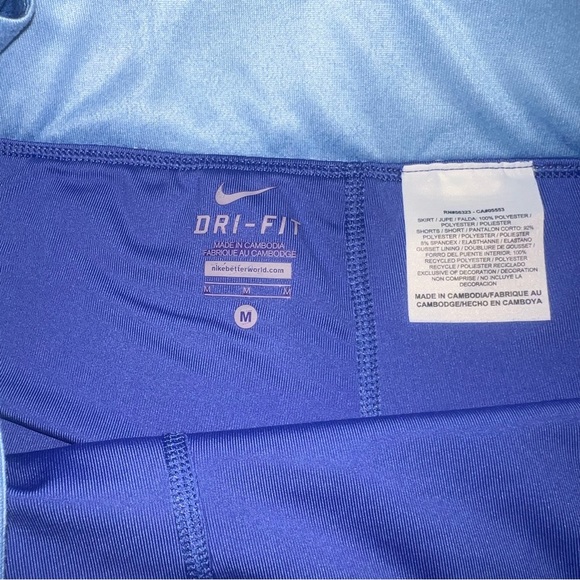 🎾 blue NIKE ombré skort skirt medium - Picture 3 of 3
